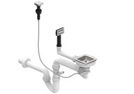 SINK SOLUTION Kvadratni sifon POP-UP 1x 3 1/2" prostorni